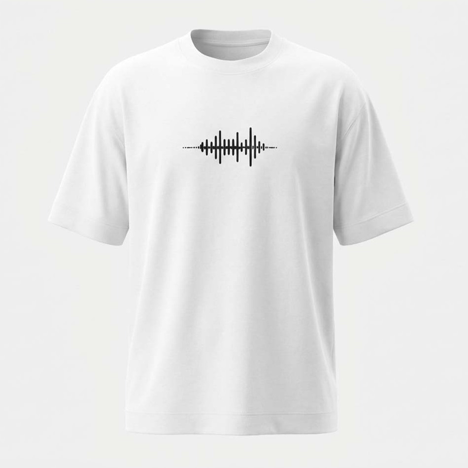 חולצת אוברסייז גברים Sound Wave