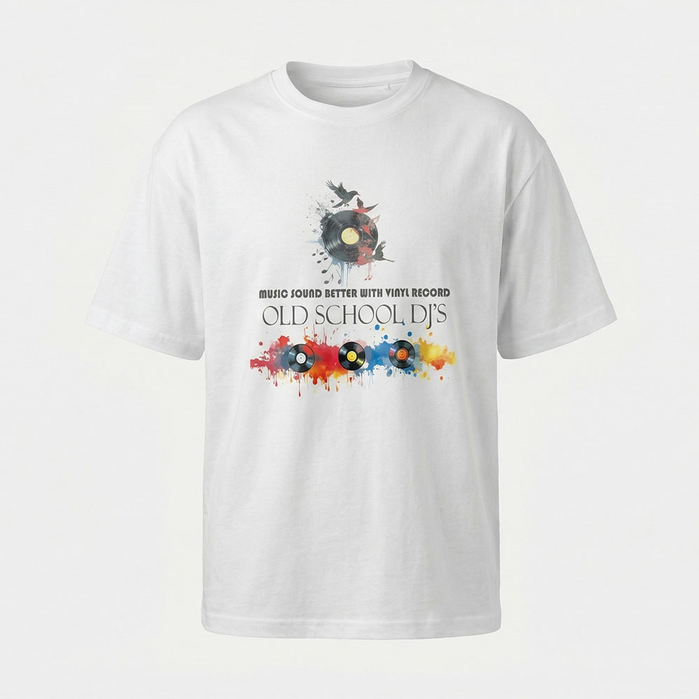 חולצה אוברסייז Old School Djs פרונט
