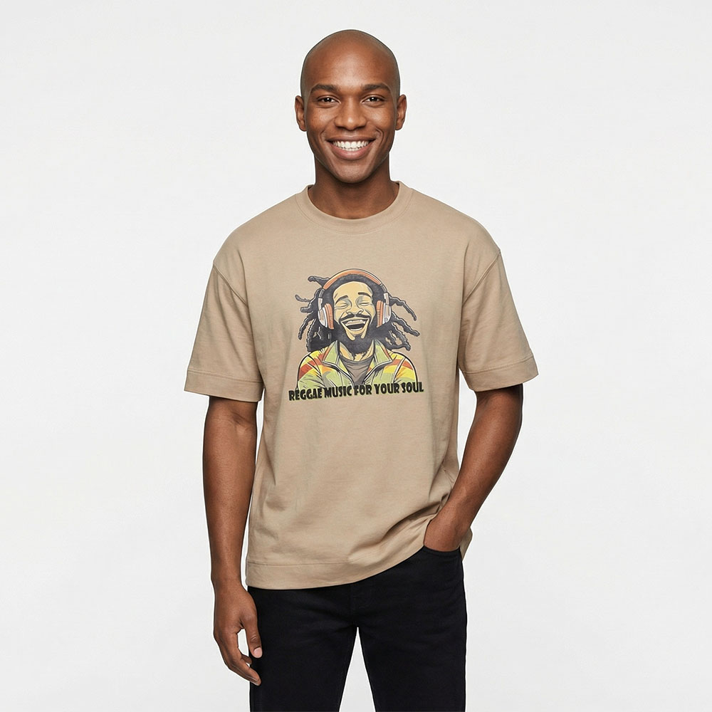 חולצה אוברסייז Reggae Music For Your Soul דוגמן