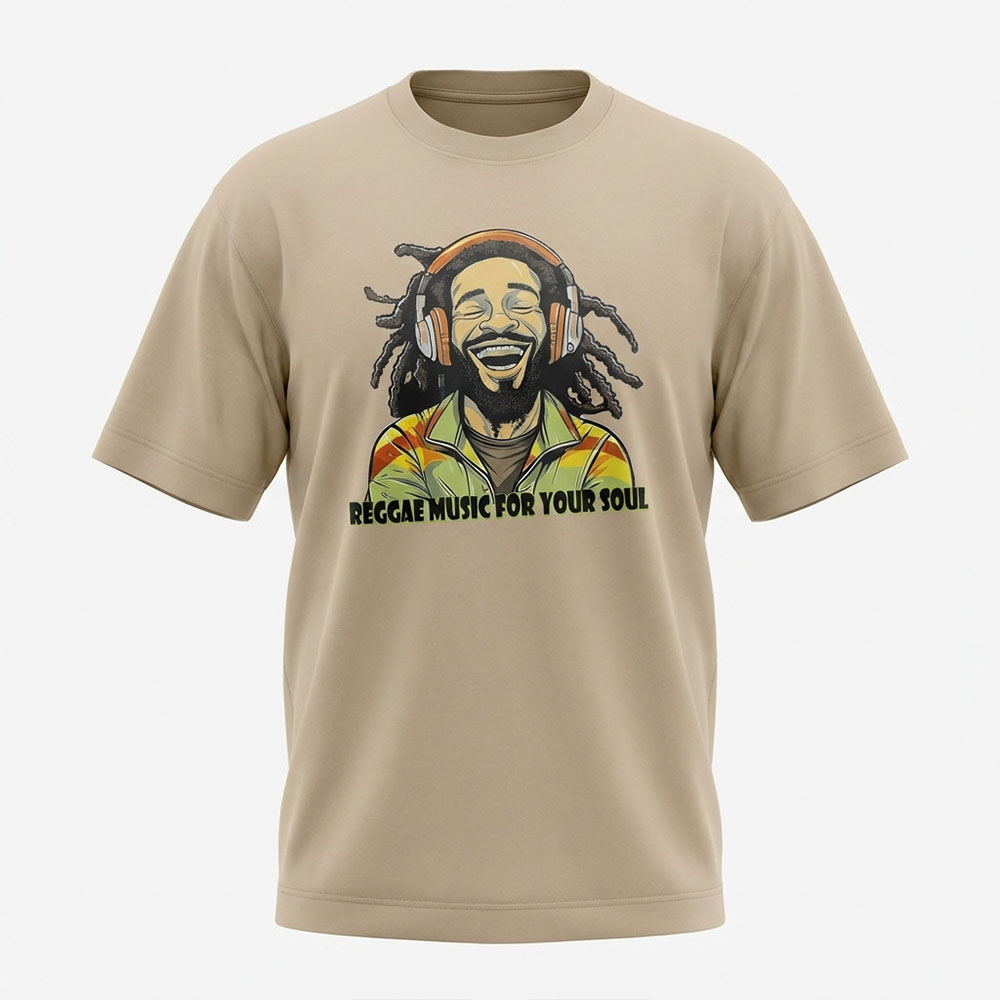 חולצה אוברסייז Reggae Music For Your Soul לגברים