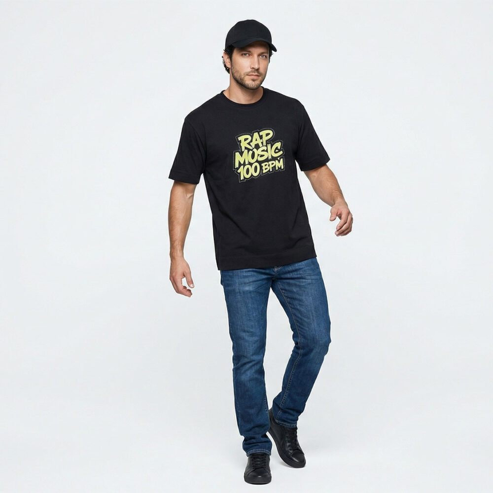 חולצה אוברסייז rap music וייב רחוב