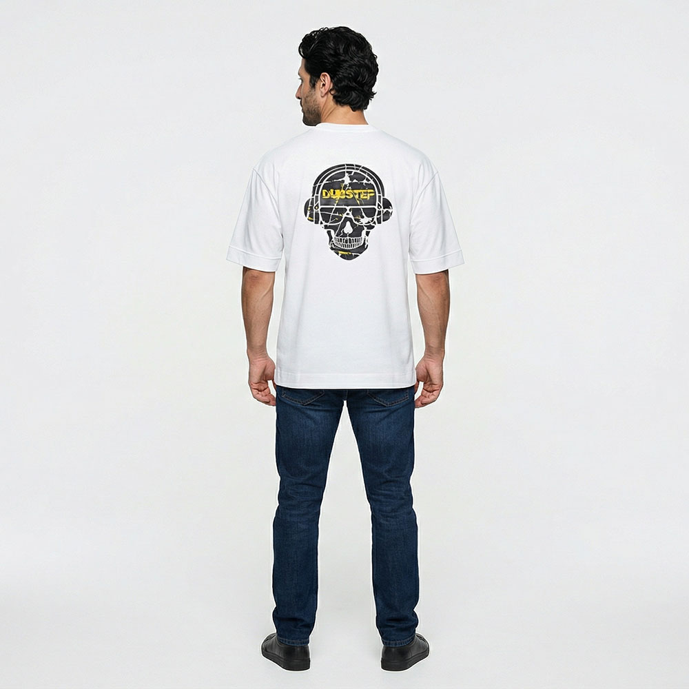 חולצה אוברסייז רחבה Dubstep דוגמן אחורי