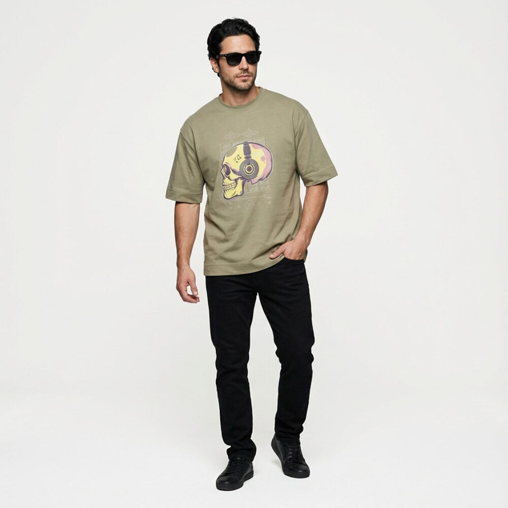 חולצת אוברסייז Electro Funk 808 בדוגמן