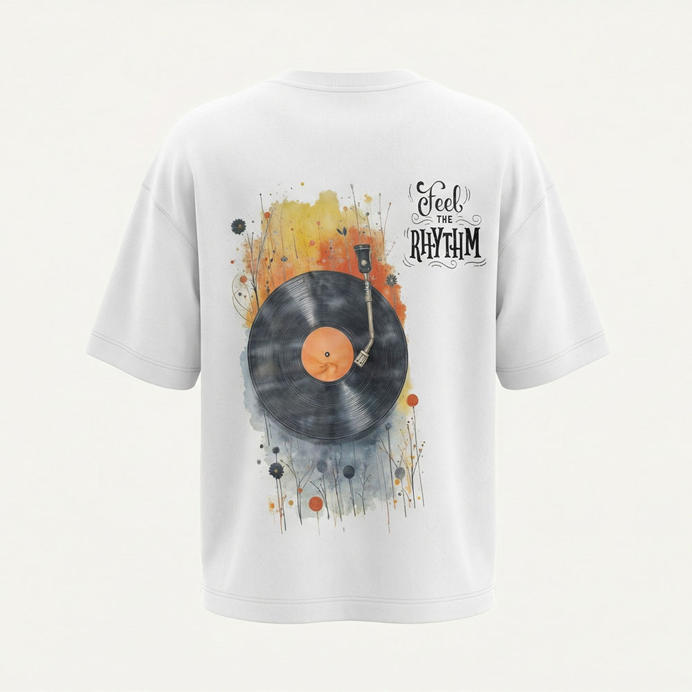 חולצת אוברסייז Feel The Rhythm אחורי