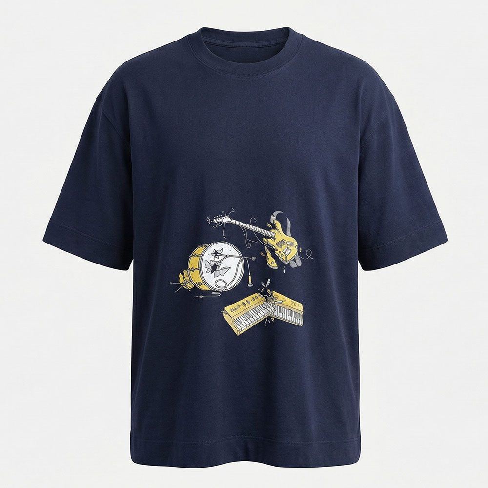 חולצת אוברסייז Music Makes Me Cry קדימה