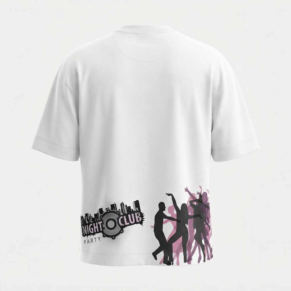 חולצת אוברסייז night club אחרוי