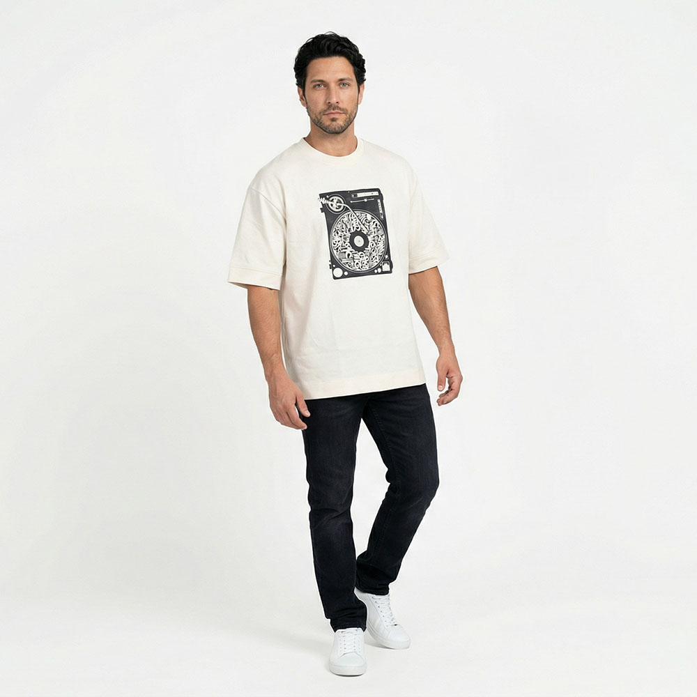 חולצת גברים אוברסייז פטיפון