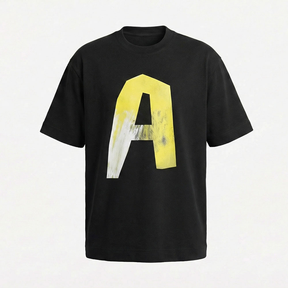 חולצת אוברסייז לגברים A – סטייל אורבני שחור