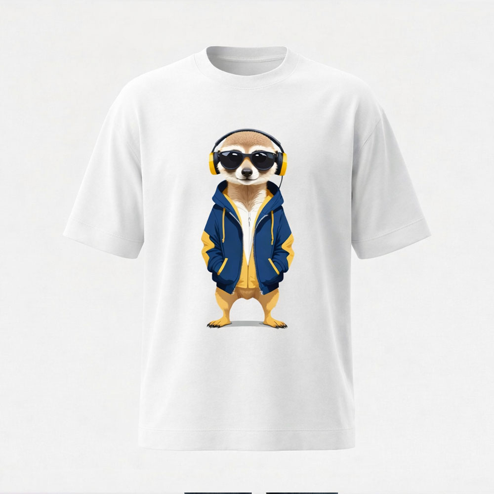 חולצת מימיק DJ עם אוזניות