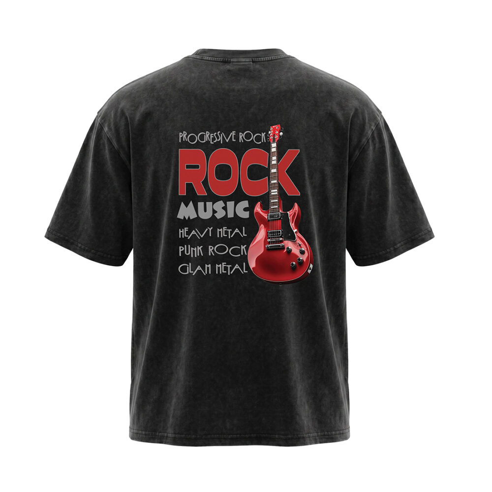 חולצת אוברסייז RocknRoll Guitar