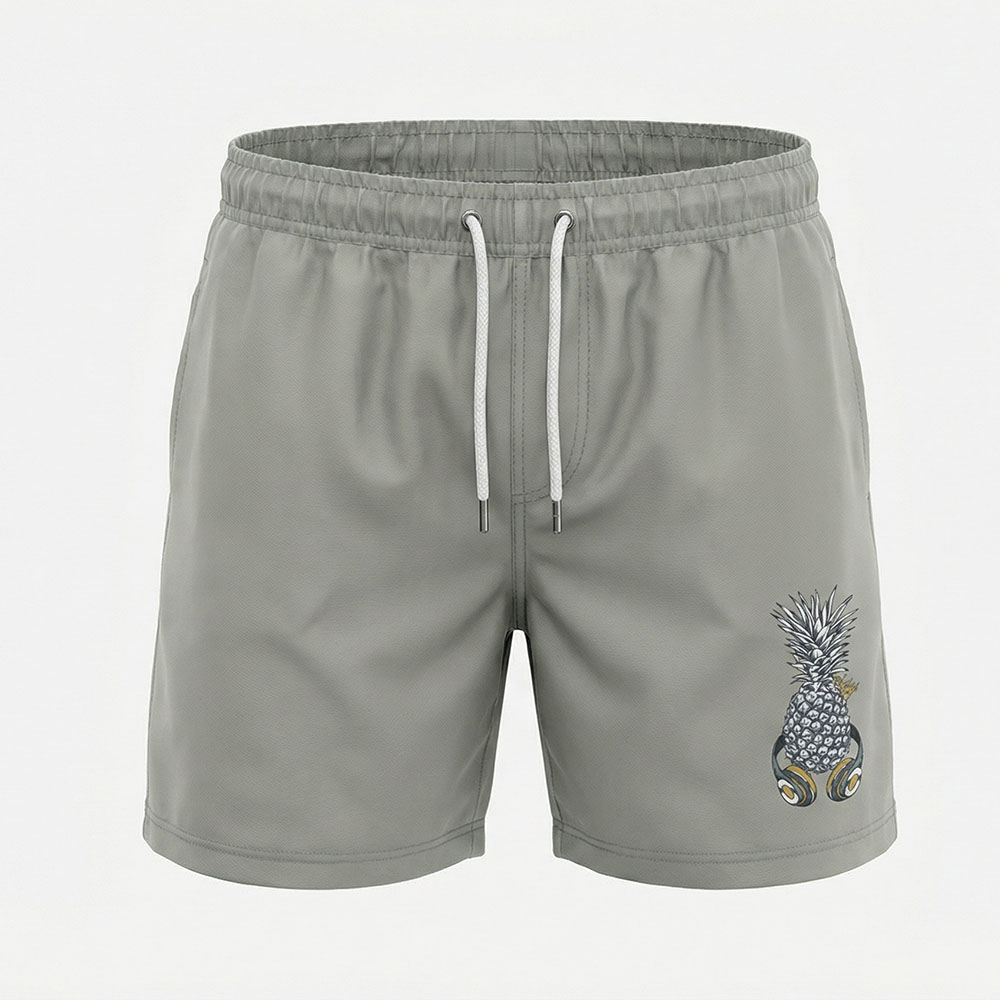 בגד ים שורטס לגברים Pineapple Beats אפור