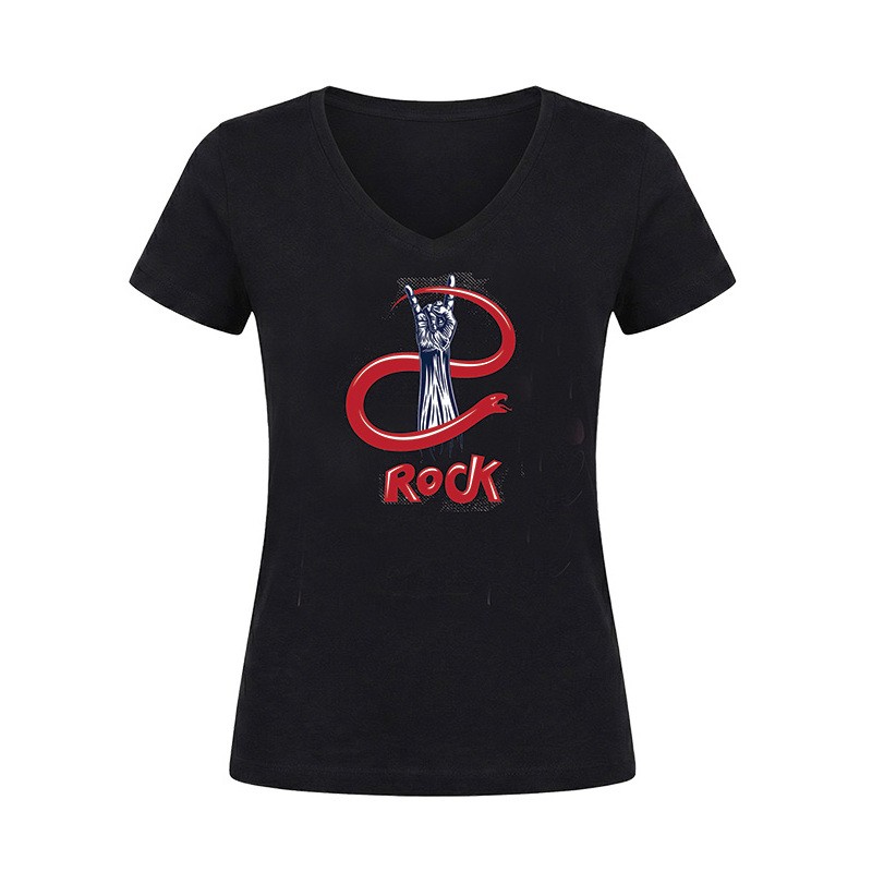 חולצת נשים בעיצוב Rock אופנתי