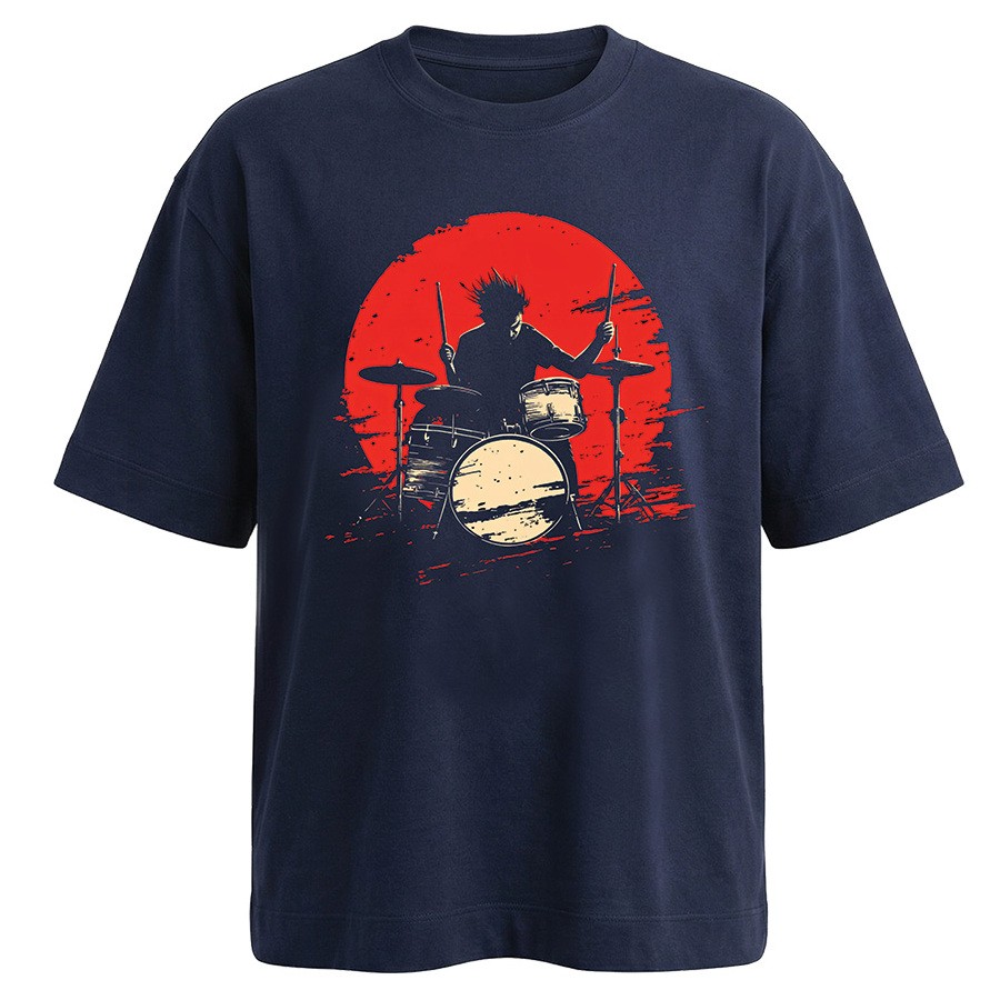 חולצת אוברסייז גברים Drummer