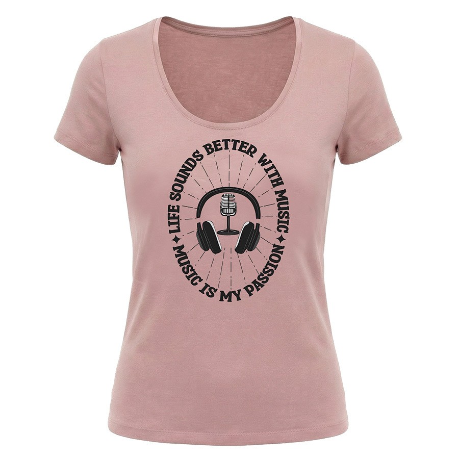 חולצת נשים Better with music