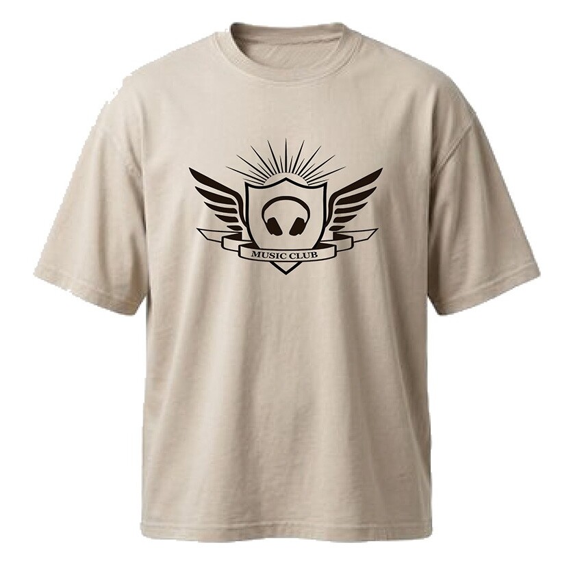 חולצת גברים אוברסייז Music club