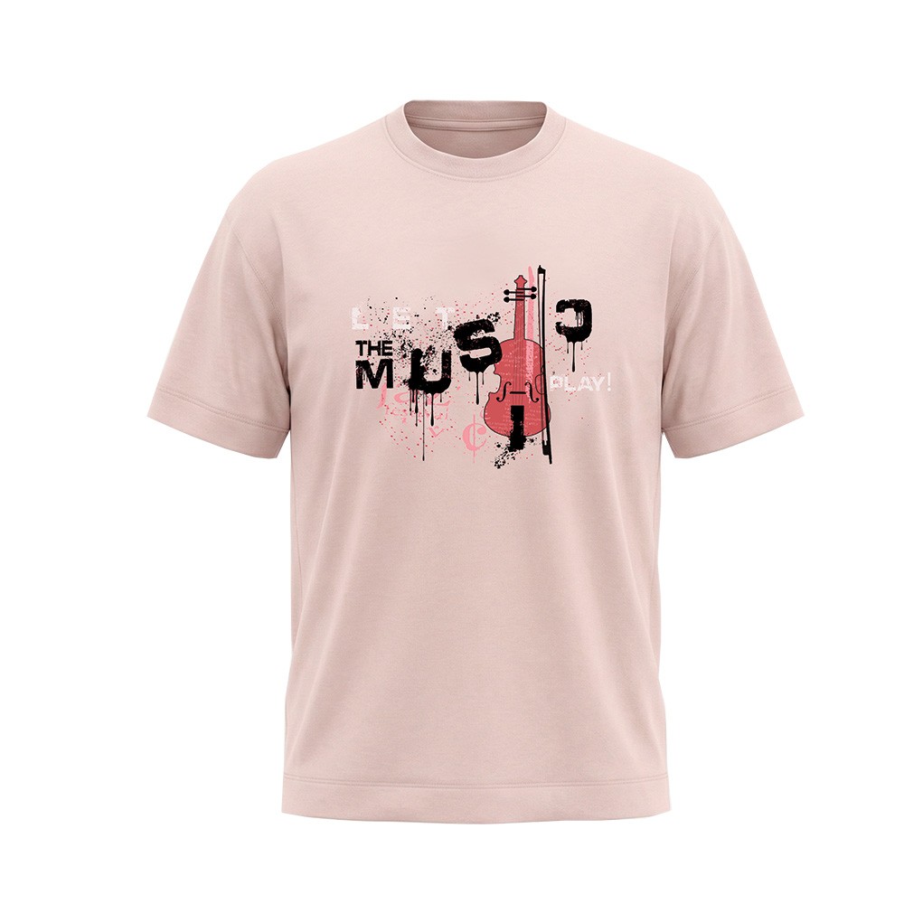 חולצת אוברסייז גברים Let's play music