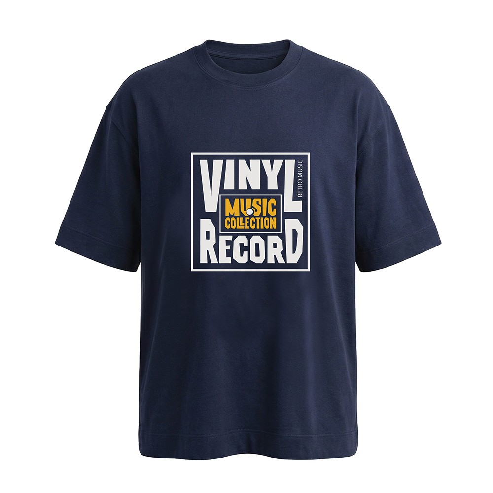 חולצת אוברסייז גברים Vinyl record