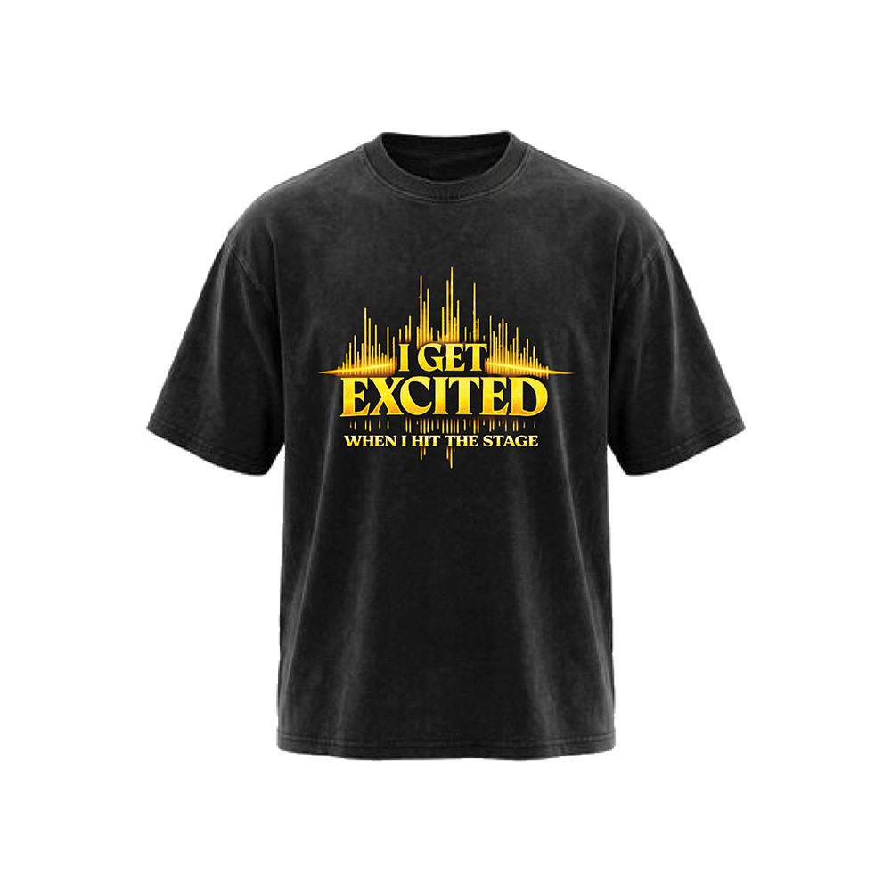 חולצת אוברסייז גברים Get exited