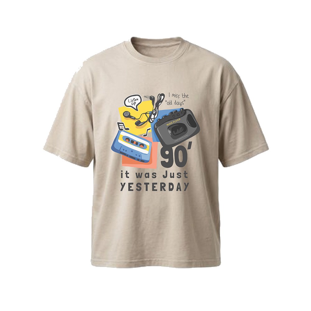 חולצת גברים אוברסייז I miss the 90s