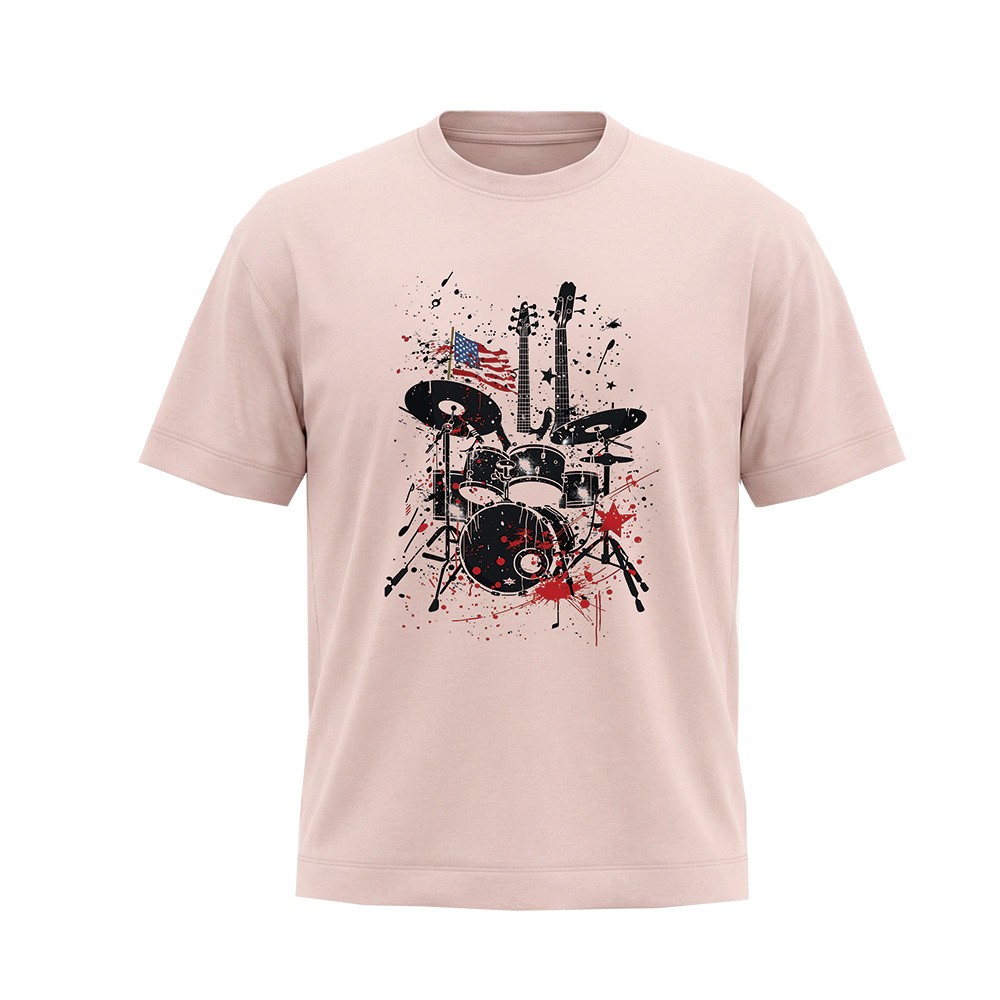 חולצת אוברסייז גברים Rock band