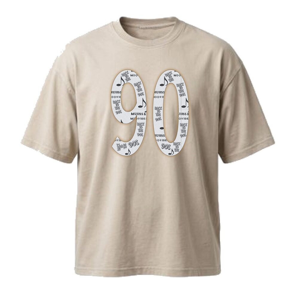 חולצת אוברסייז גברים Back to the 90s