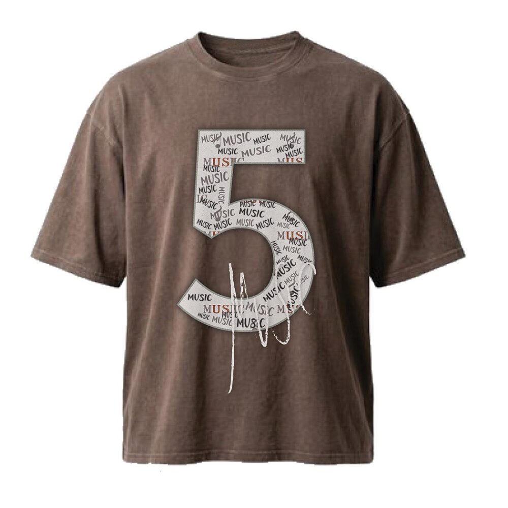 חולצת אוברסייז גברים Music5