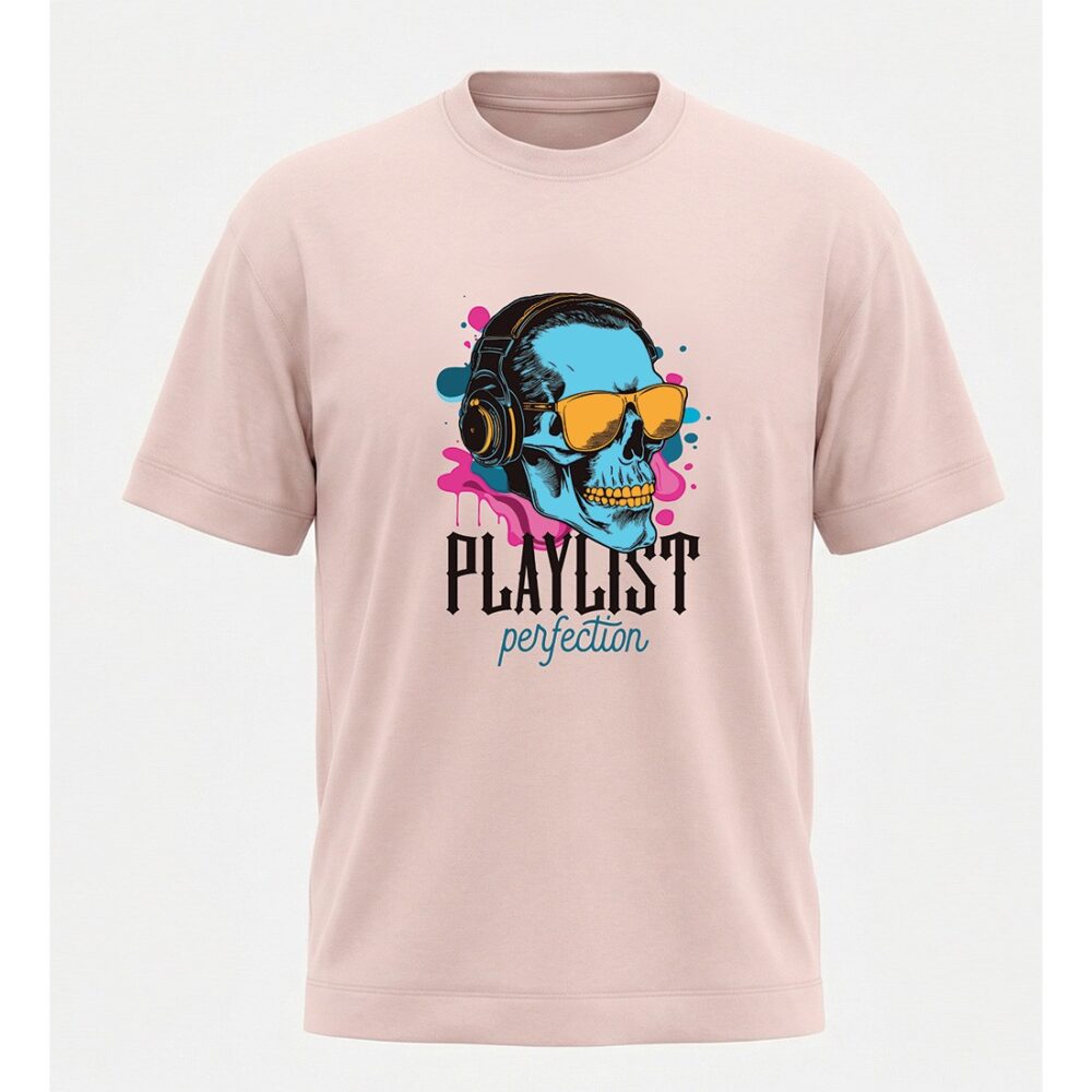 חולצת אוברסייז גברים Playlist Perfection