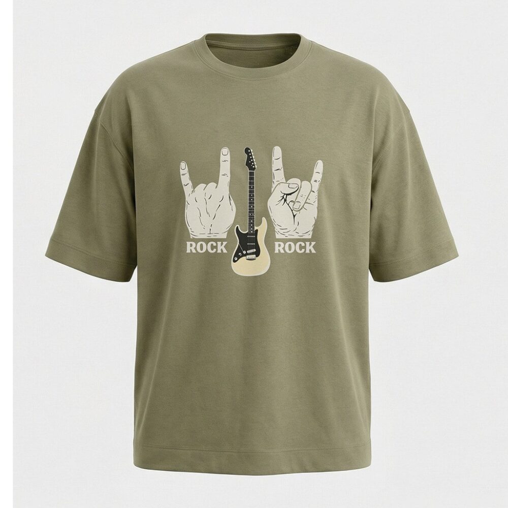 חולצת אוברסייז גברים Rock Green