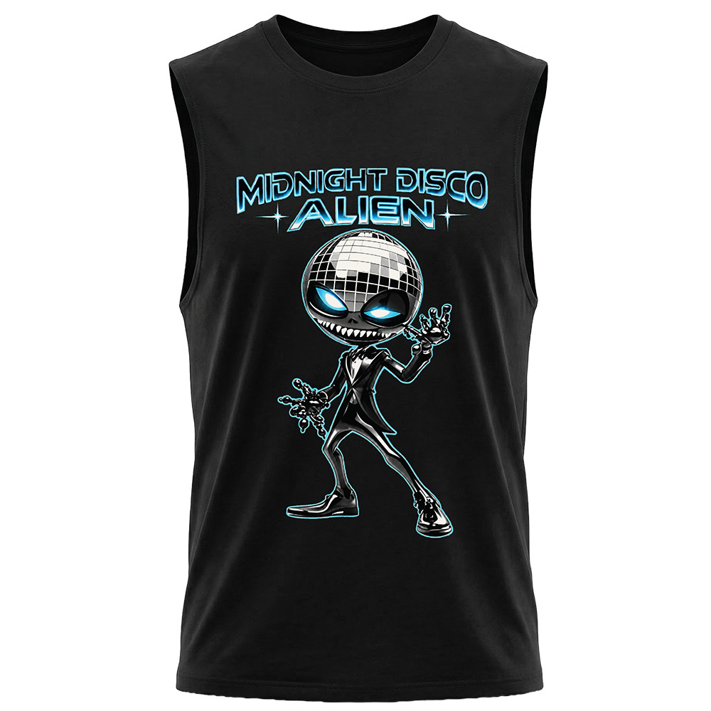 גופיית קיץ גברים Midnight Disco Alien