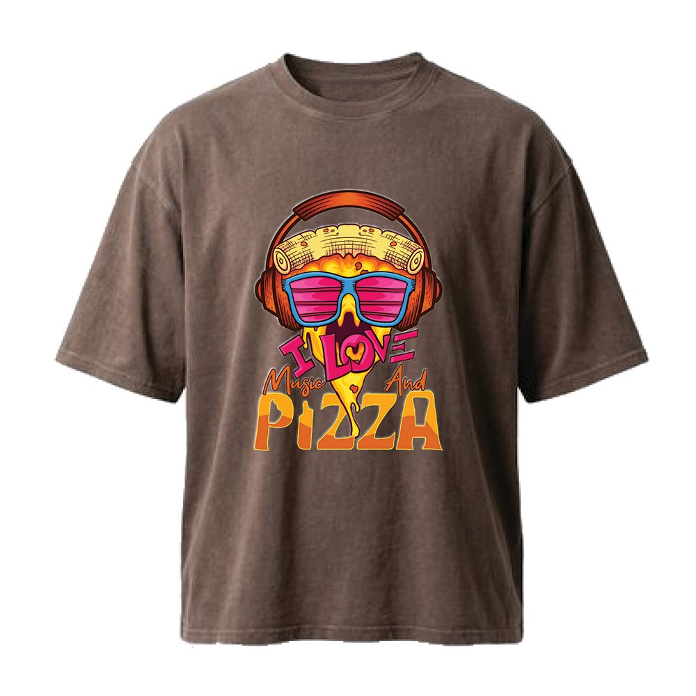 חולצת אוברסייז גברים Music and Beer