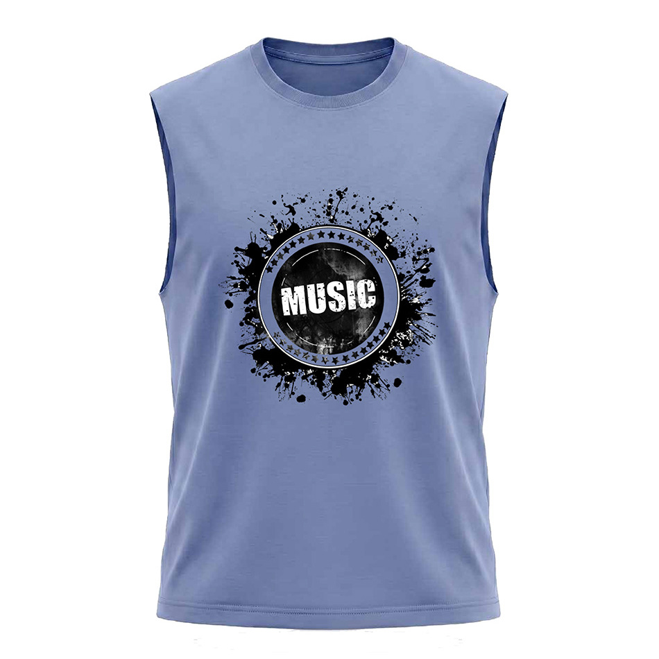 גופיית קיץ גברים Music Blue