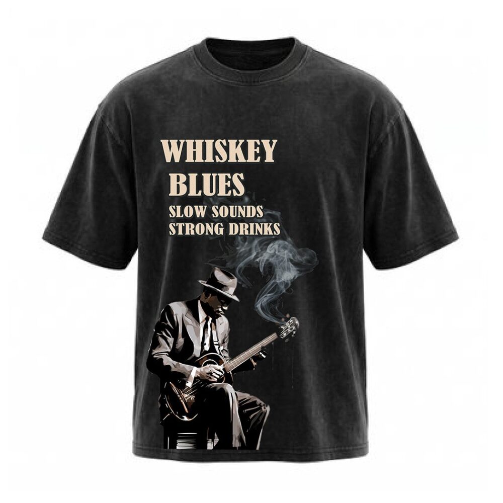 חולצת T אוברסייז WHISKEY BLUES