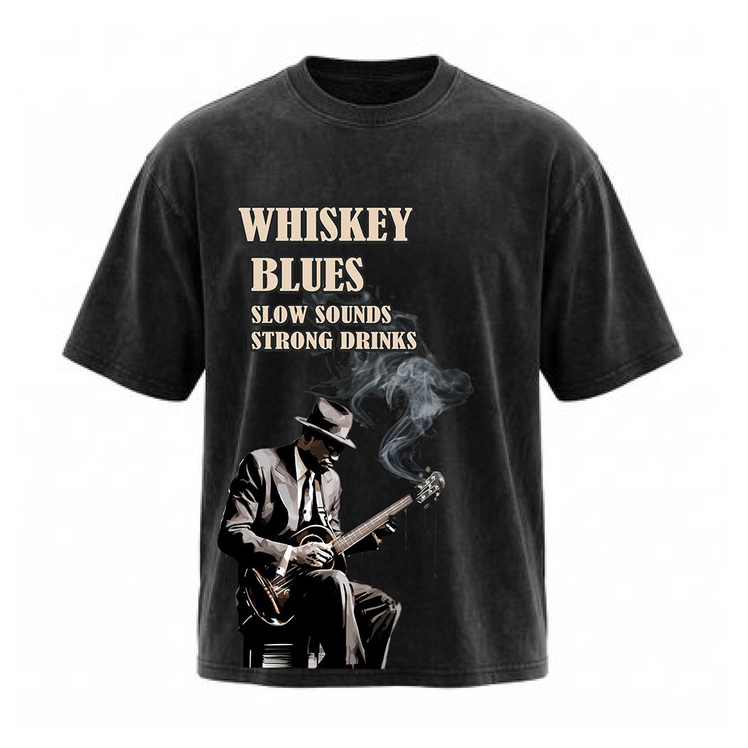 חולצת T אוברסייז WHISKEY BLUES
