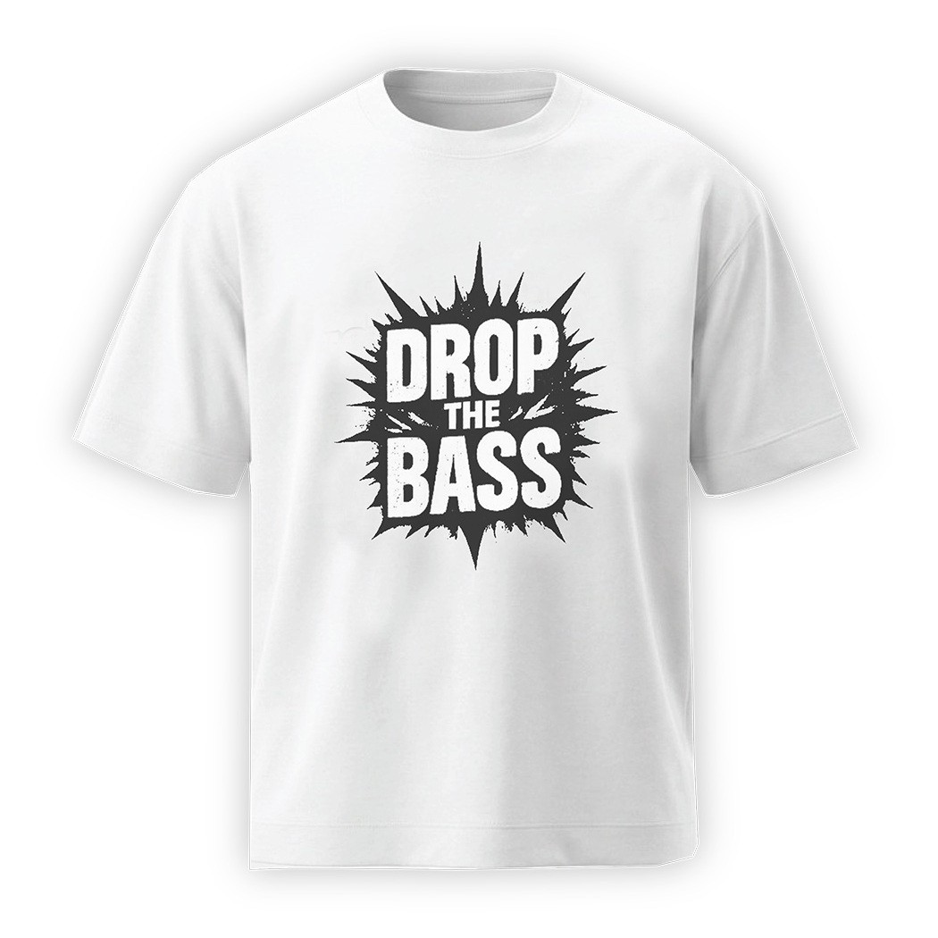 חולצת טי אוברסייז DROP THE BASS