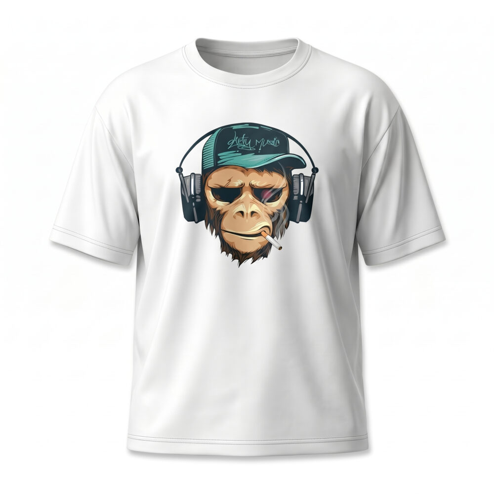 חולצת אוברסייז גברים Monkey Frequency