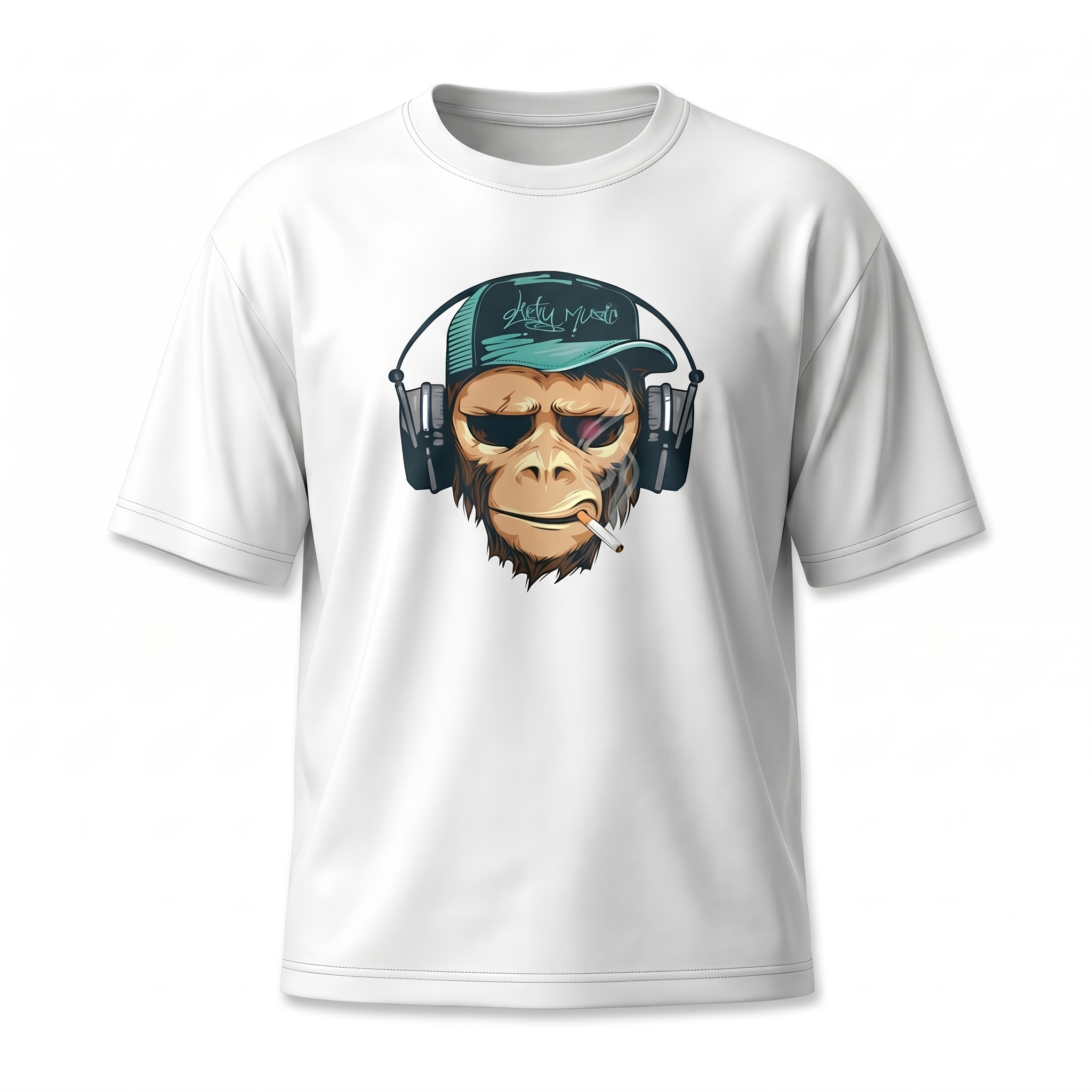 חולצת אוברסייז גברים Monkey Frequency