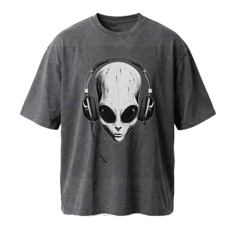 חולצת אוברסייז גברים DJ Alien
