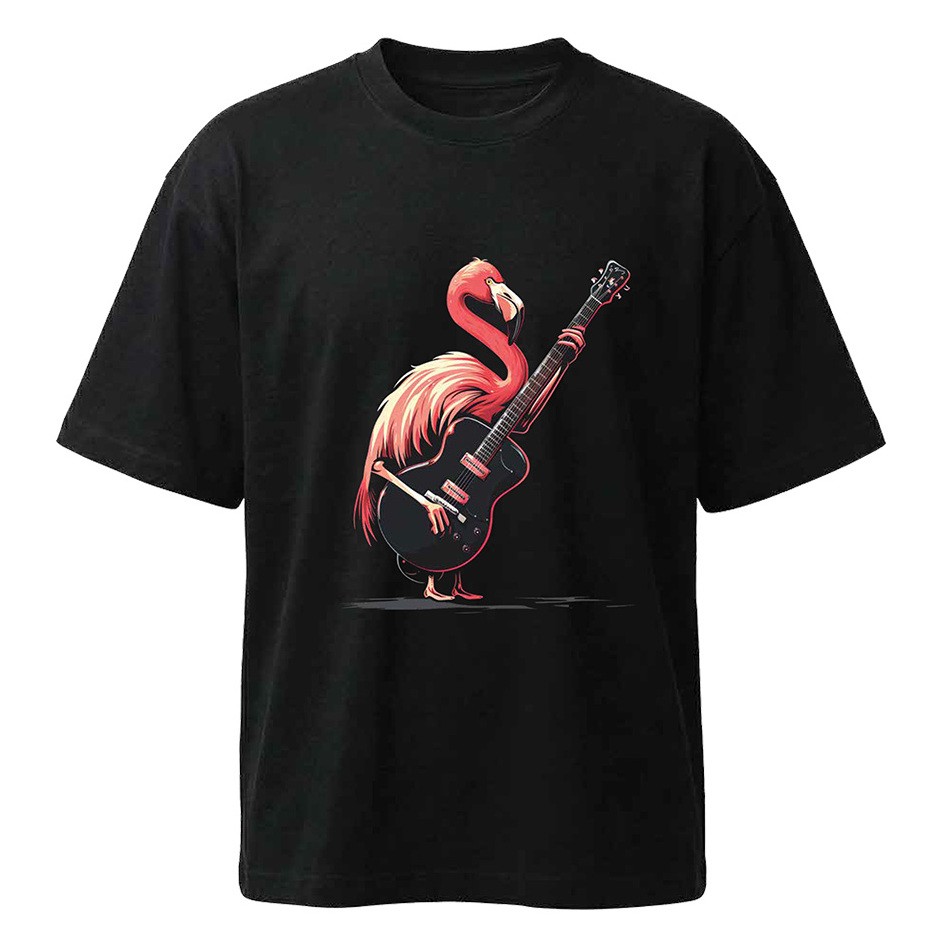 חולצת אוברסייז גברים Flamingo Rock