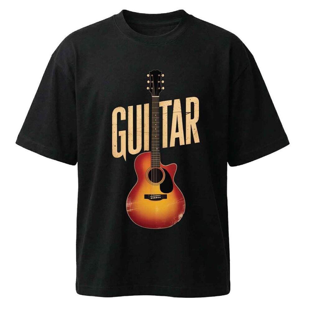 חולצת אוברסייז גברים Guitar