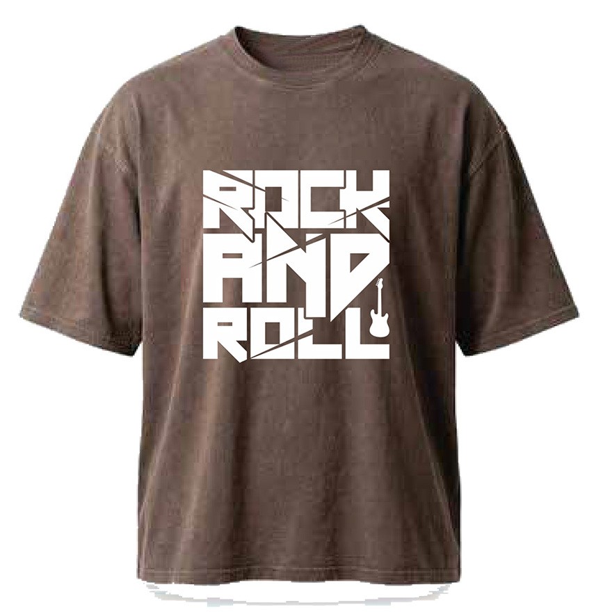 חולצת אוברסייז גברים Rock & Roll