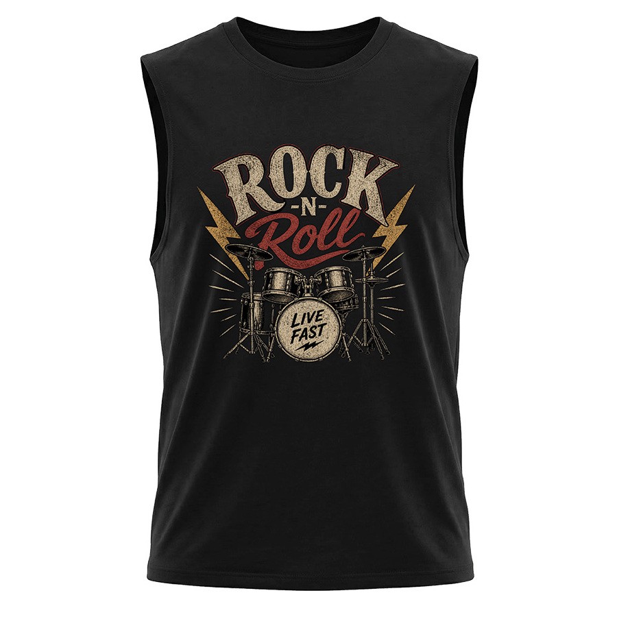 גופיית קיץ גברים Rock N Roll