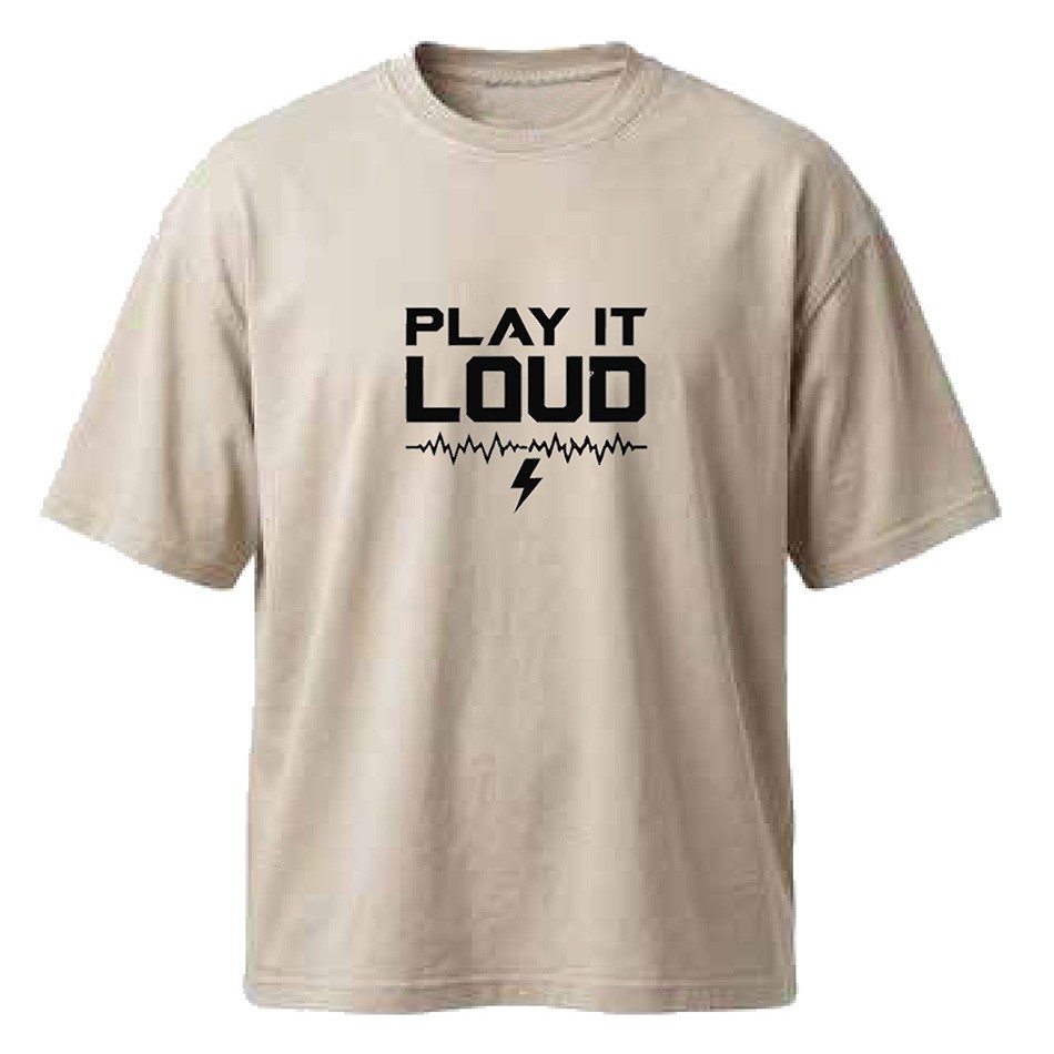 חולצת אוברסייז גברים Play It Loud