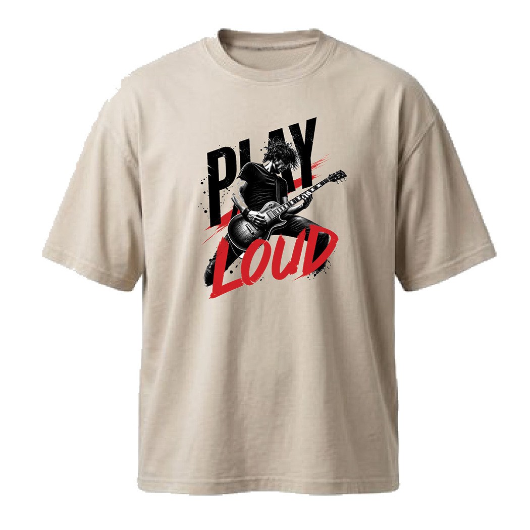 חולצת אוברסייז גברים Play It Loud