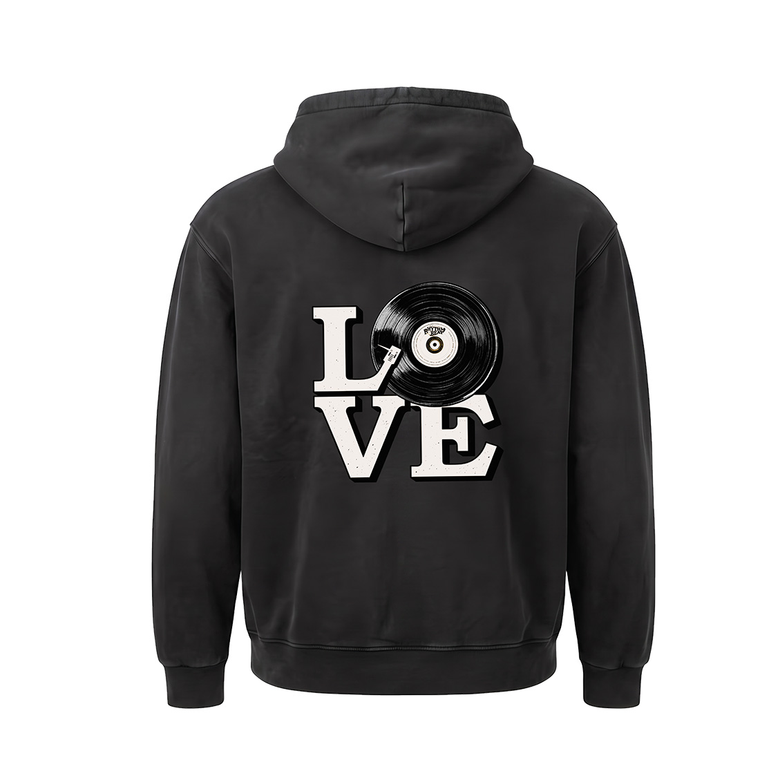 קפוצ'ון אוברסייז לגברים – LOVE VINYL – תמונה 2