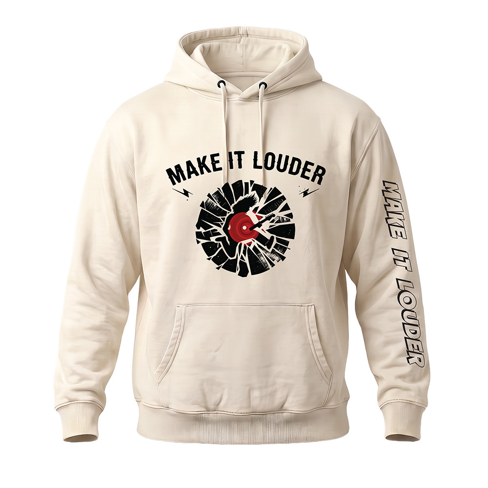 קפוצ'ון אוברסייז לגברים – MAKE IT LOUDER |